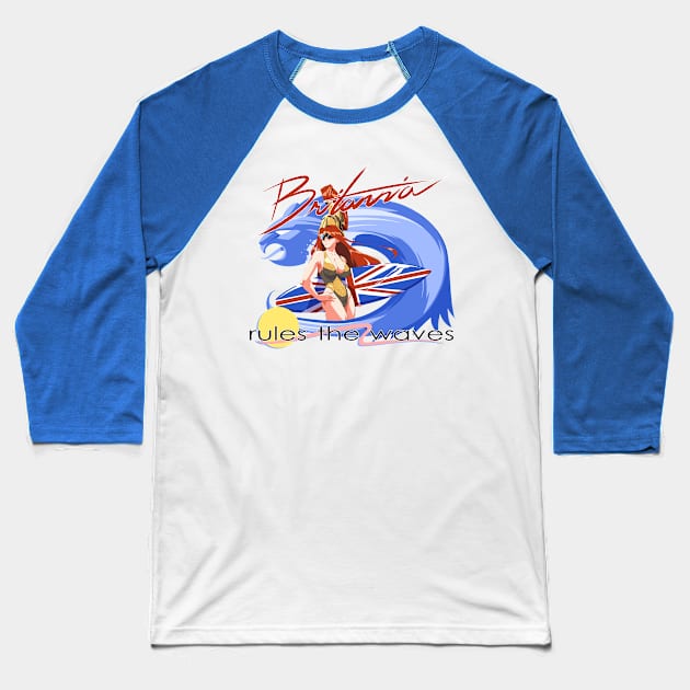 Britannia Rules the Waves Baseball T-Shirt by EpicTones